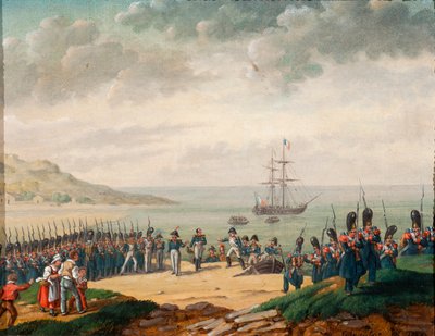 Napoleón desembarcando en Cannes en 1815, 1835 de G. Beaufort